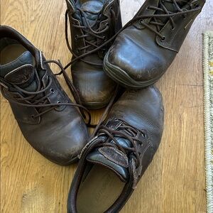 Two Pairs Grisport Brown Leather Walking Shoes Size 37